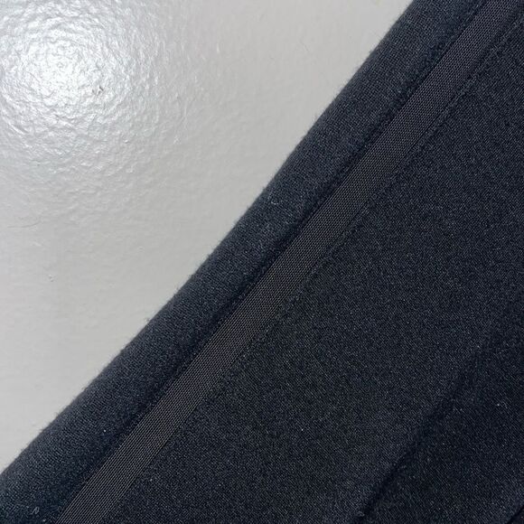 ATHLETA BLACK MEDIUM MODAL STRETCH HOODIE WITH SHEER MESH STRIPES ON ARMS - Picture 9 of 9